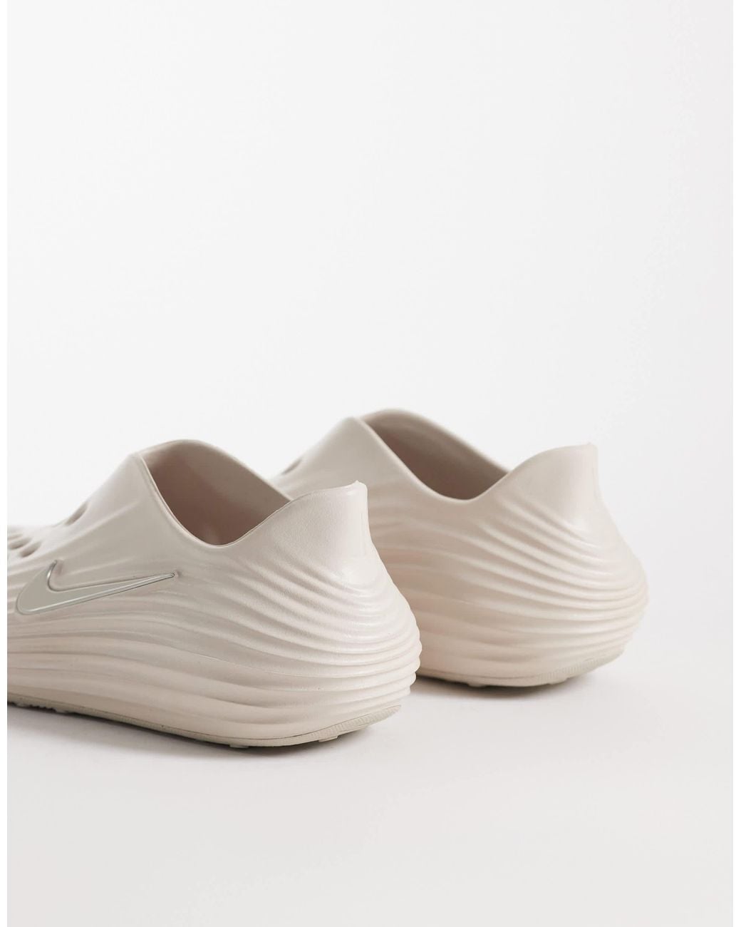 Nike White Reactx Rejuven8 Clogs