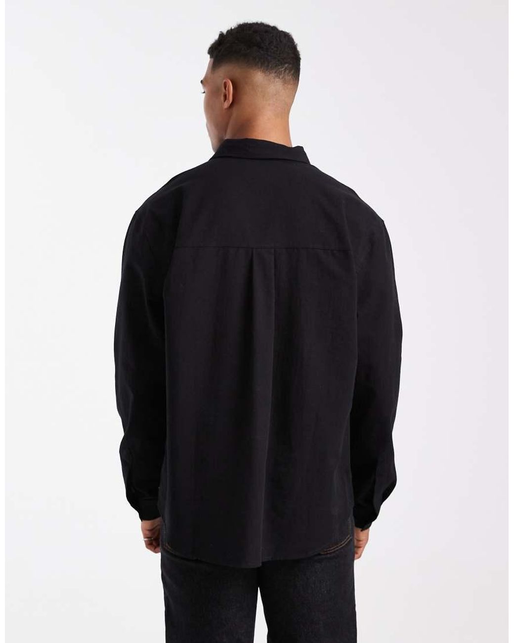 ASOS Blue Relaxed Overhead Shirt for men