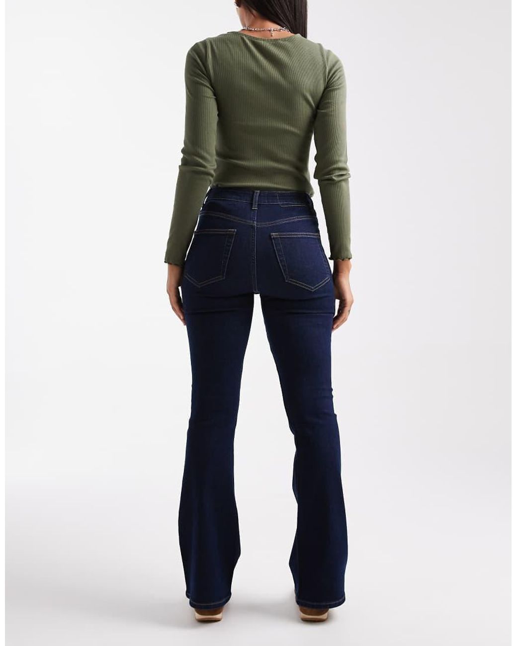 Miss Selfridge Blue Flare Jean