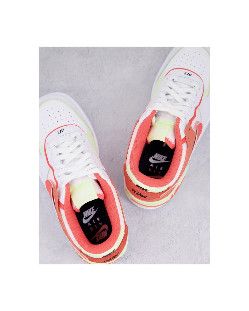 Nike Air Force 1 Shadow Trainers Coral 