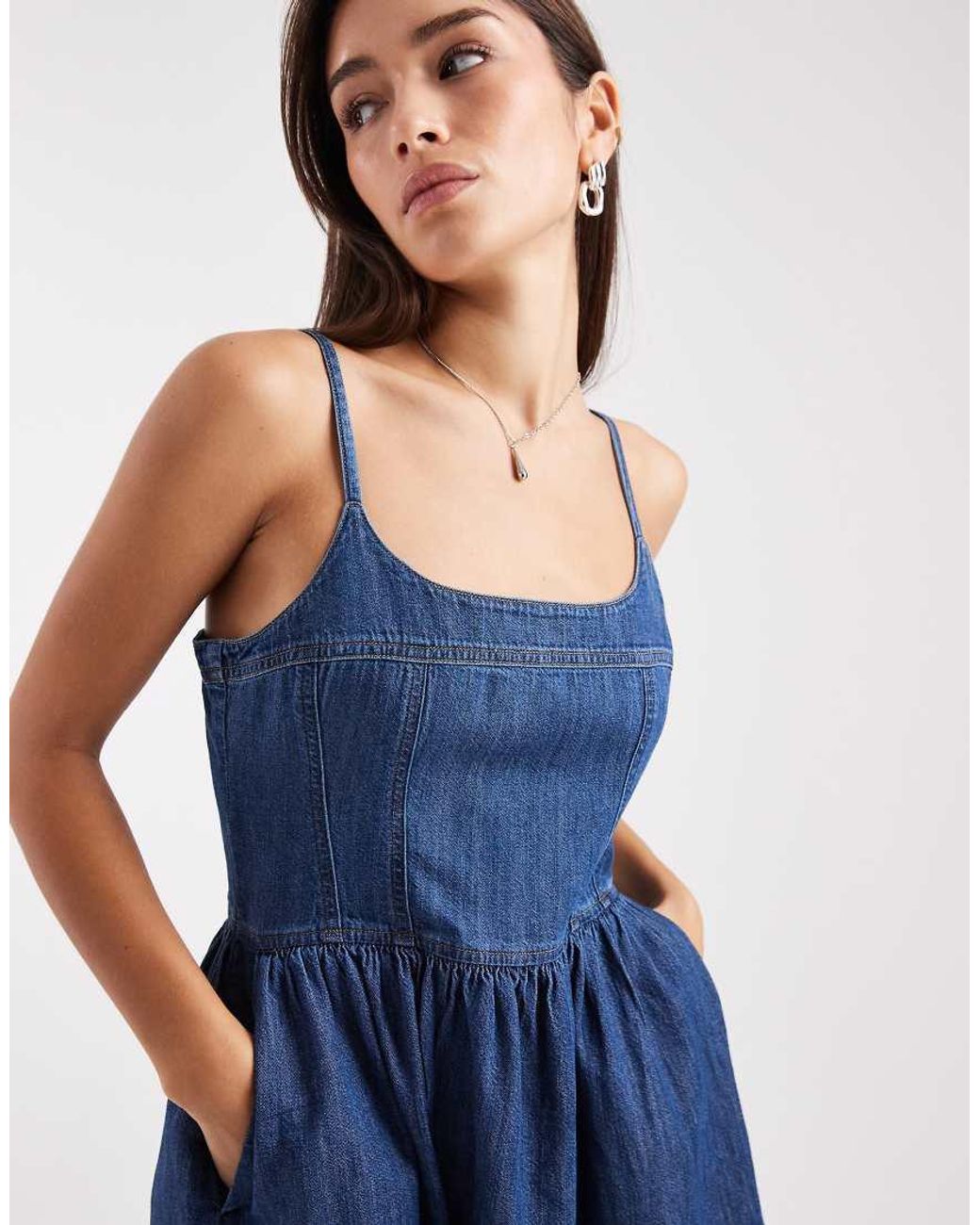 Levi's Denim Mini-Jurk in het Blue