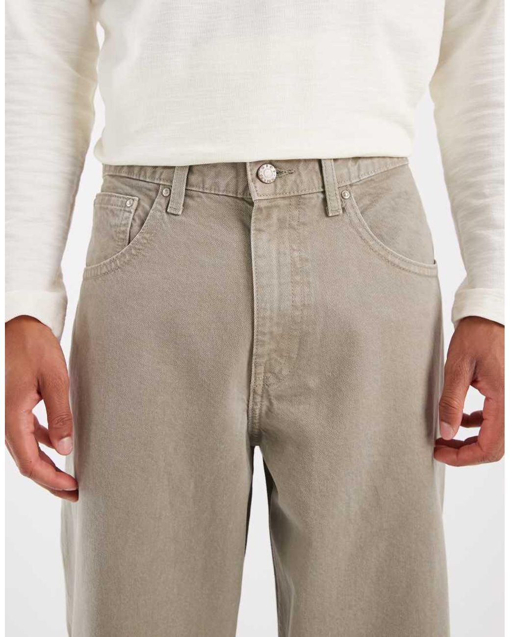 ASOS Natural baggy Jeans for men