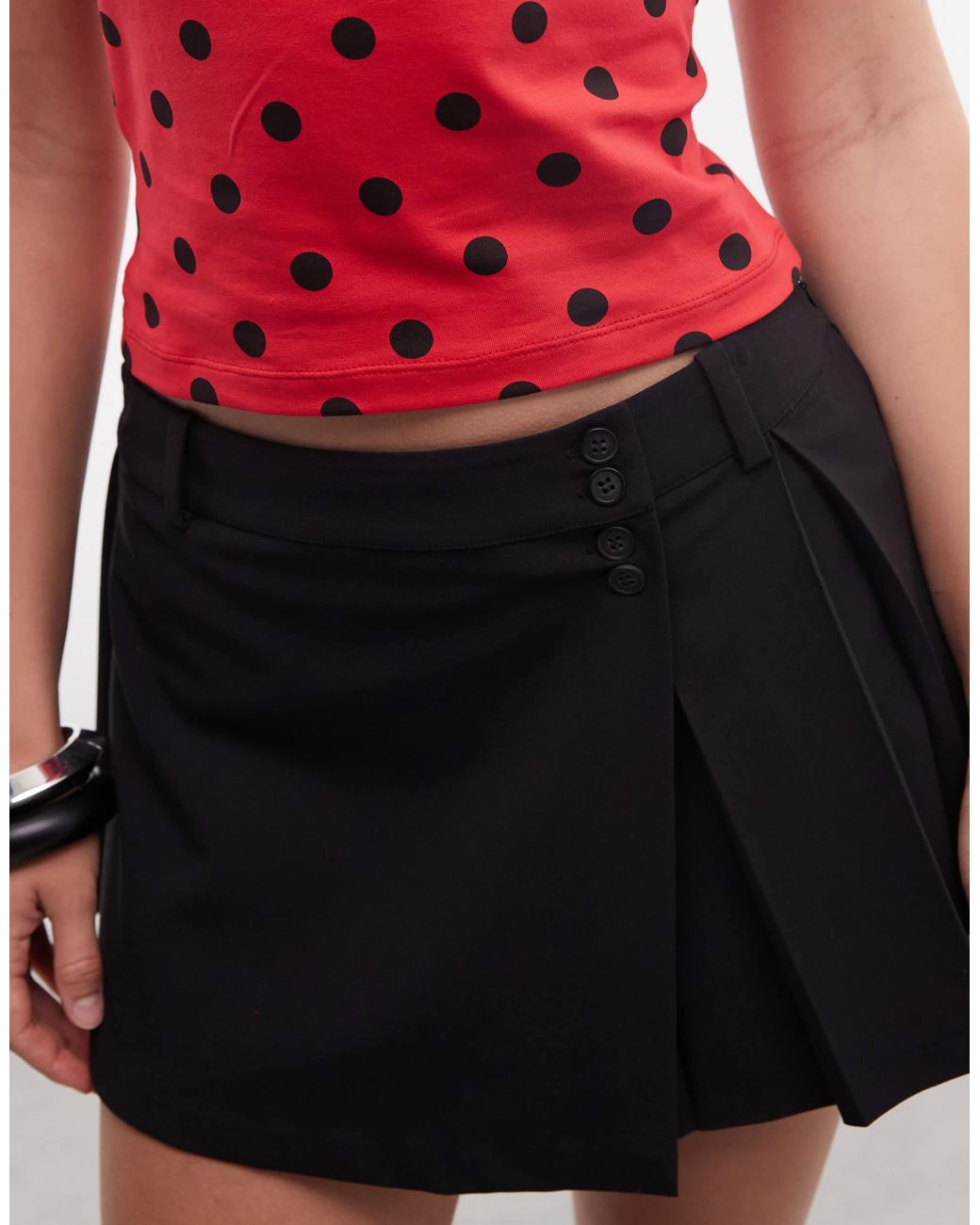 Monki Red – mini-skort
