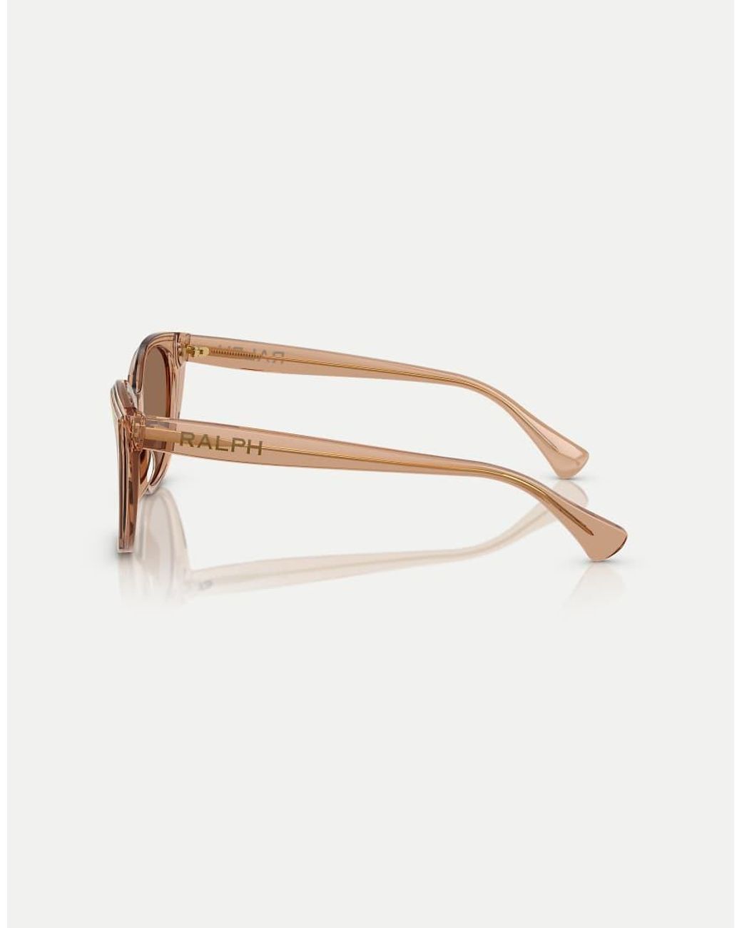 Ralph Brown Square Sunglasses With Lens