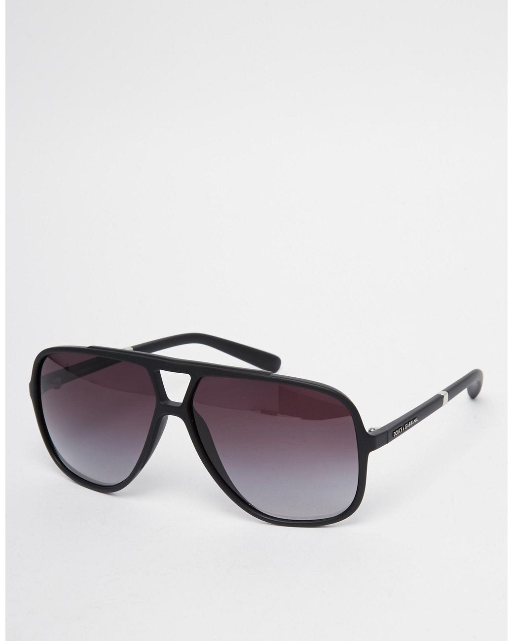 Dolce Gabbana Aviator Sunglasses in Black for Men Lyst