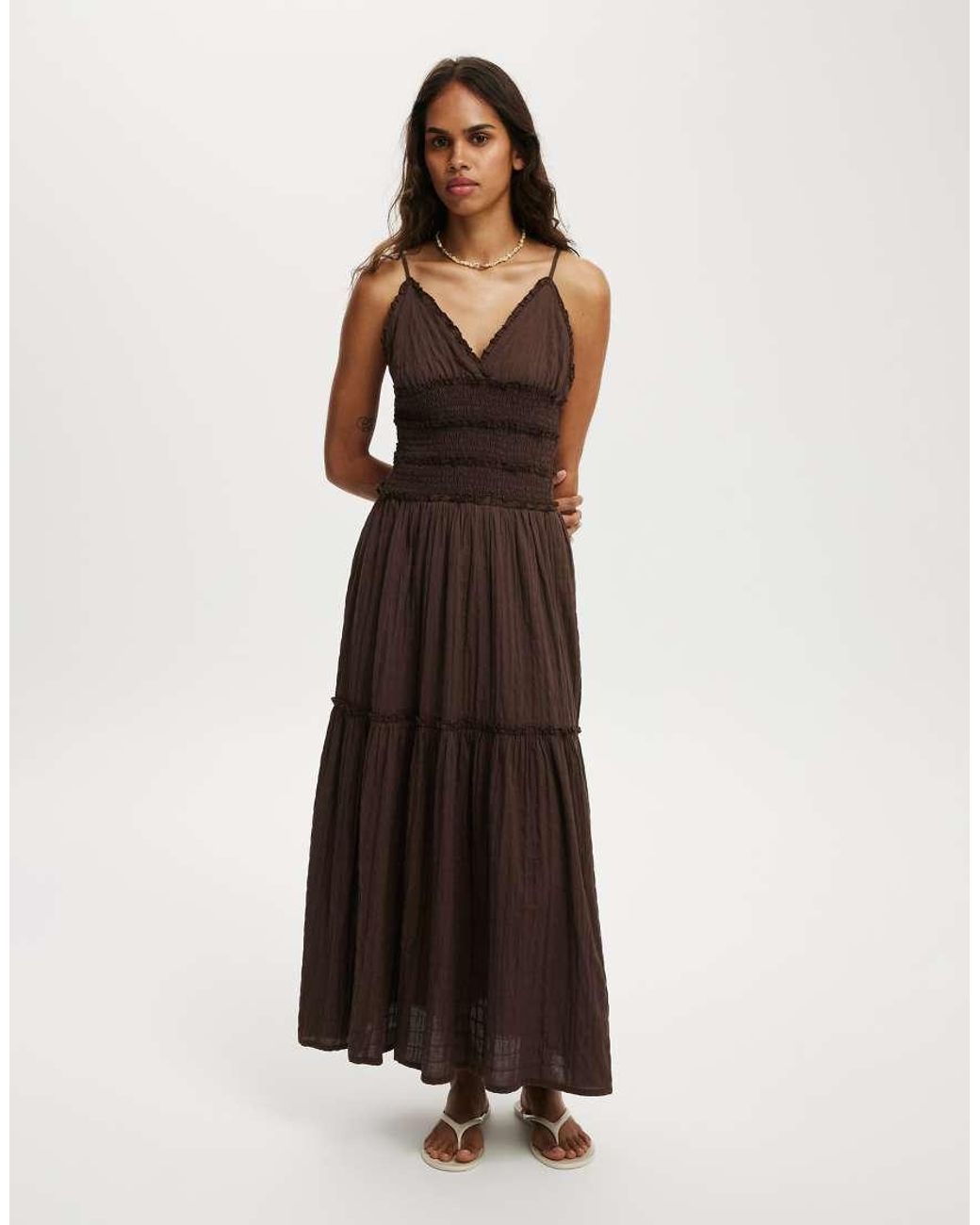 Cotton On Brown Olli Maxi Dress