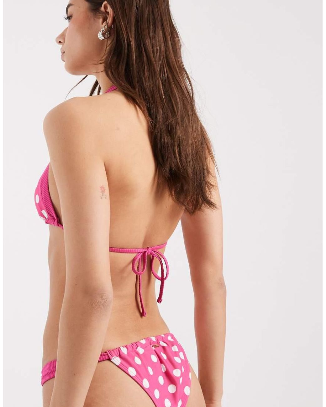 Hollister Red Cheeky Bikini Bottoms