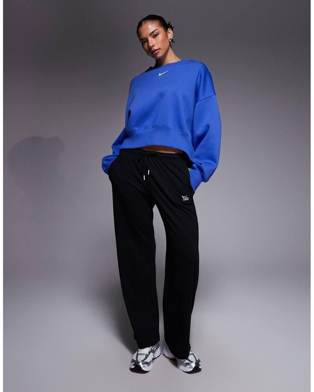 Nike Blue Phoenix Fleece Over-oversized Sweatshirt