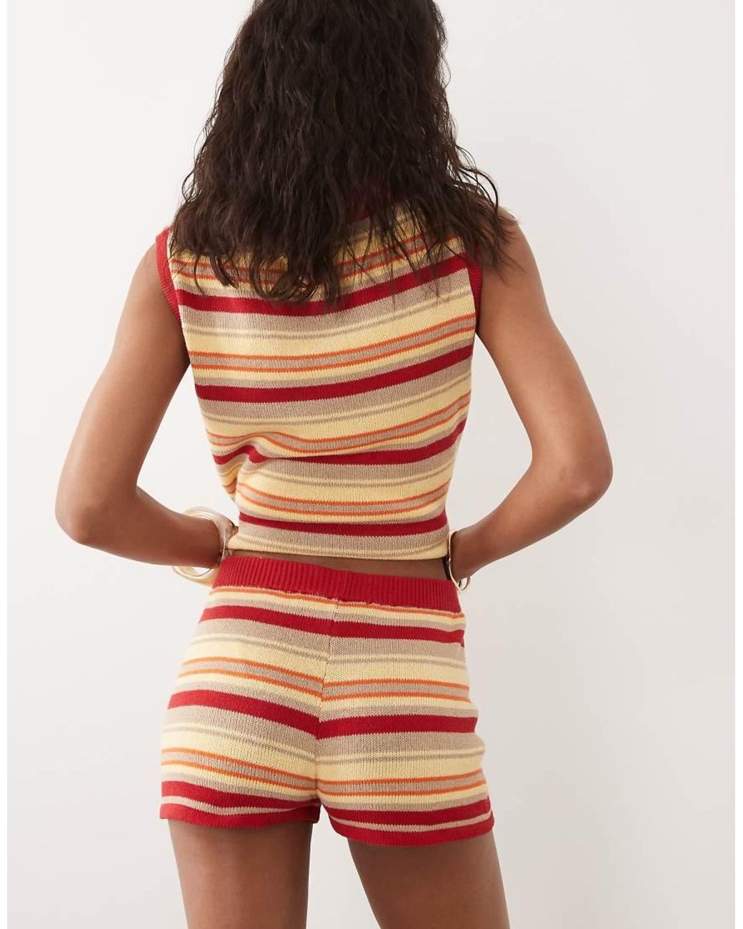 ASOS Multicolor Knitted Micro Short Co-ord