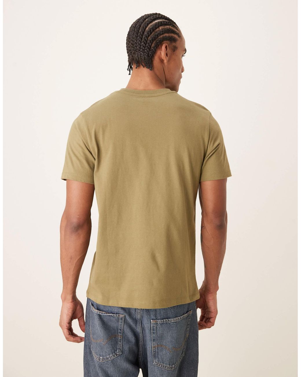 ASOS – basic-t-shirt in Green für Herren