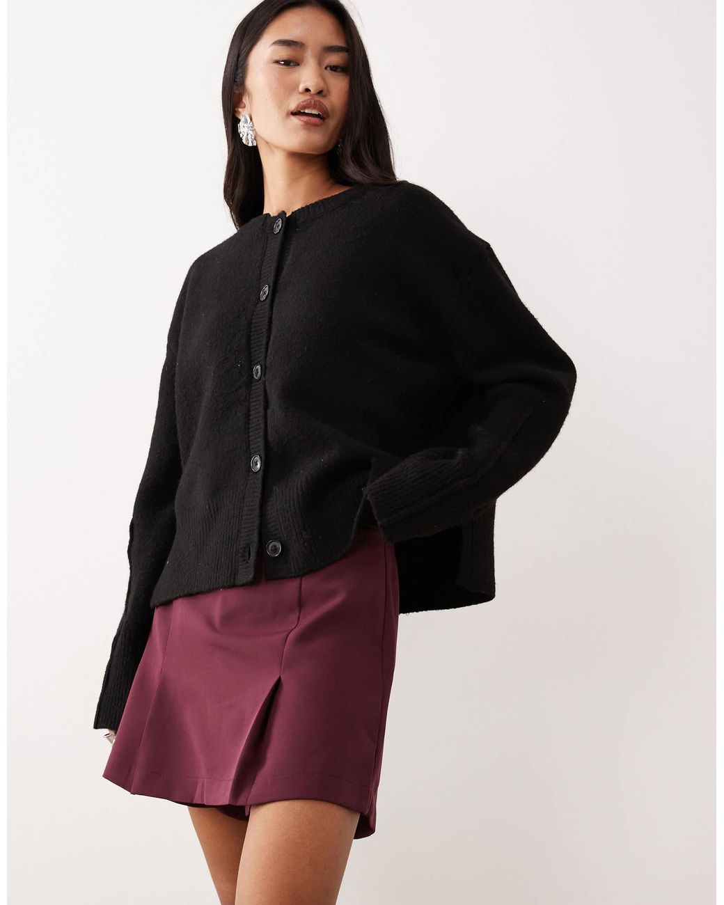 Vila Blue Pleat Front Mini Skort