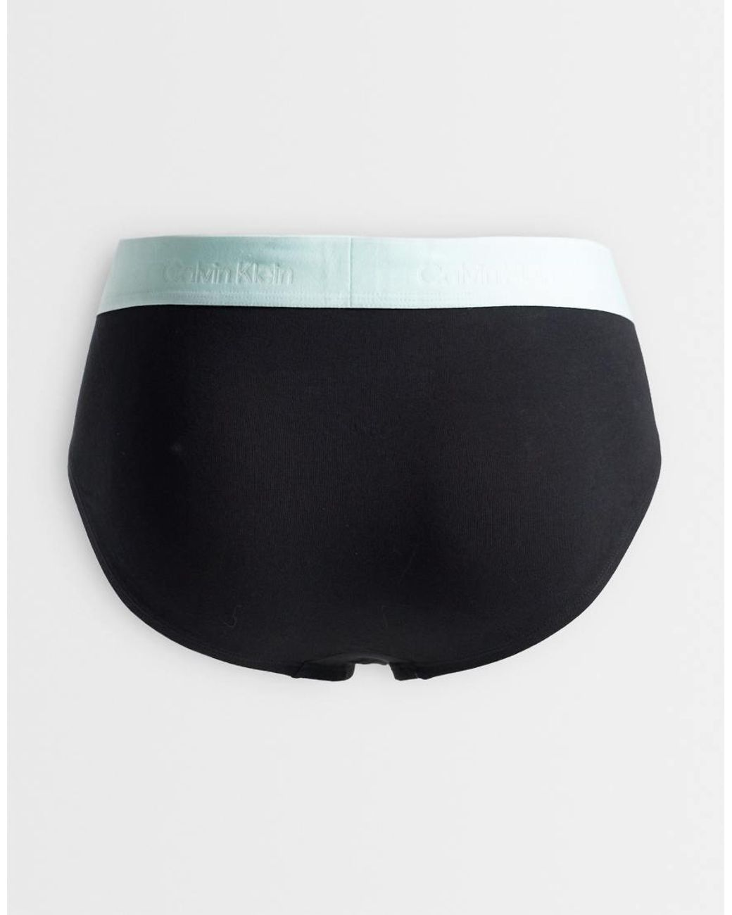 Calvin Klein Black Icon Cotton Stretch 3 Pack Hip Briefs for men