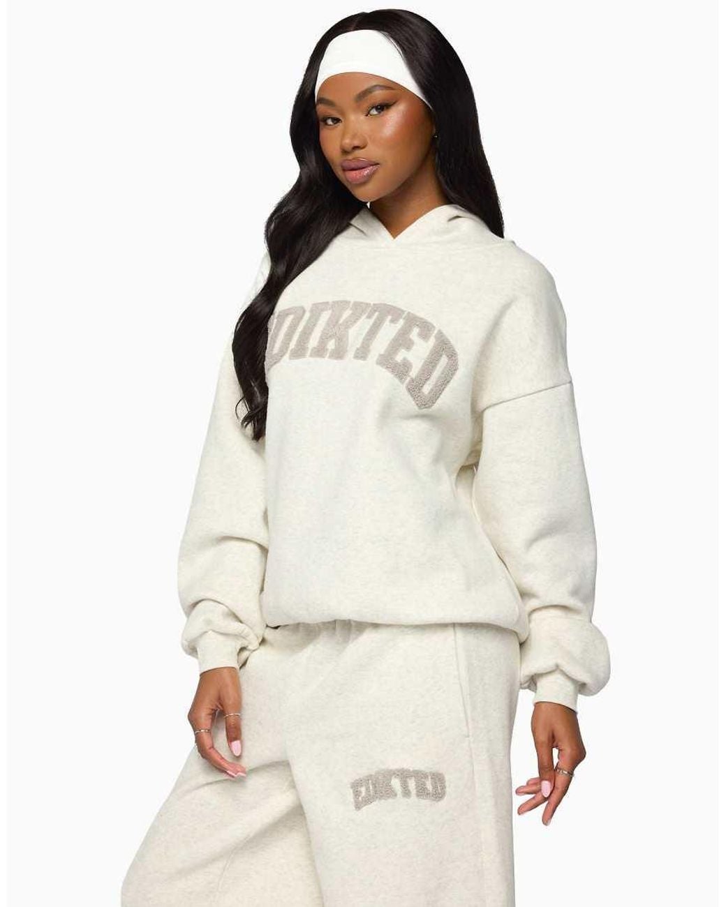 Edikted Natural Oversized Hoodie
