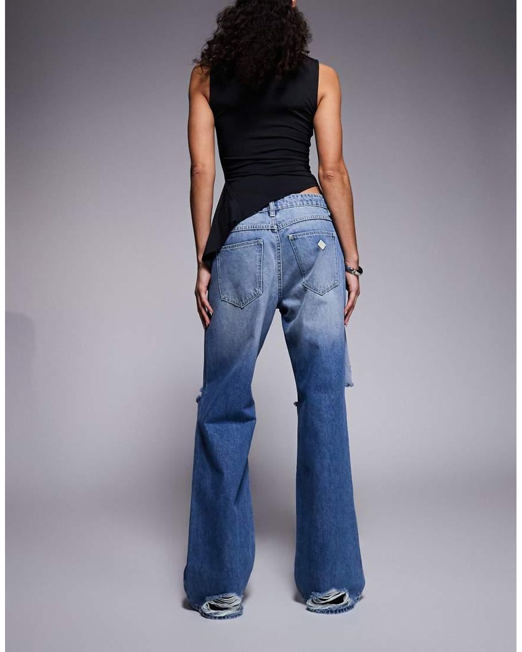 Abrand Jeans Blue Abrand 99 Baggy Ripped Jeans