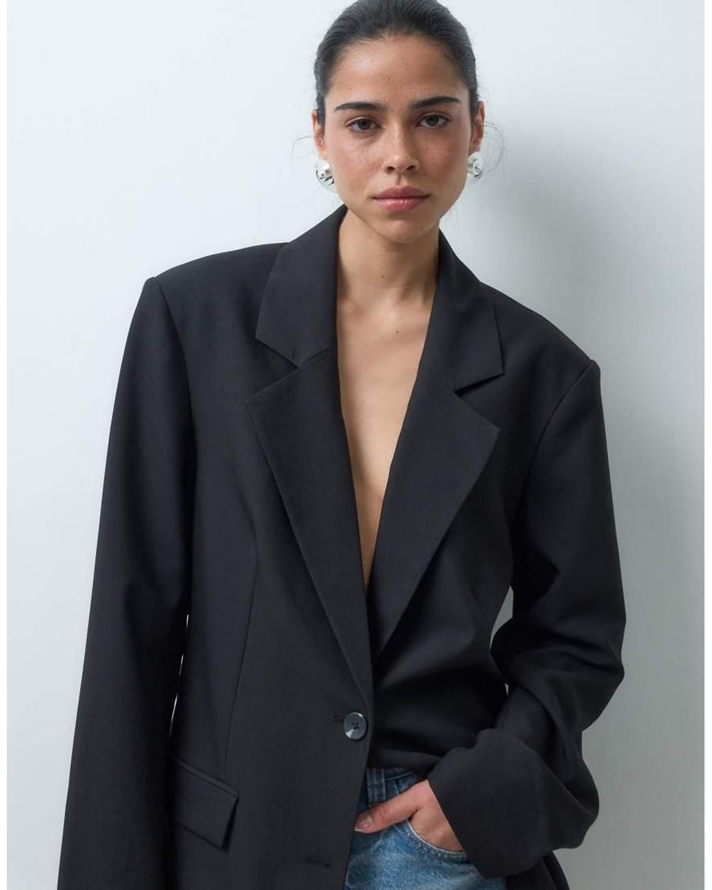 ASOS Black Tailored Oversized Blazer