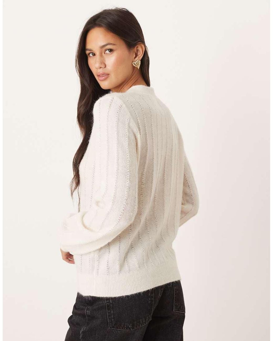 Y.A.S Natural Textured Knitted Jumper