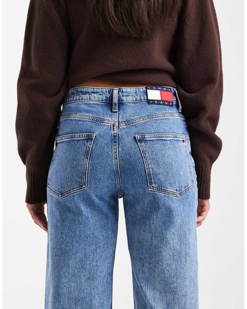 Tommy Hilfiger Blue Mia Mid Rise Relaxed Straight Leg Jeans