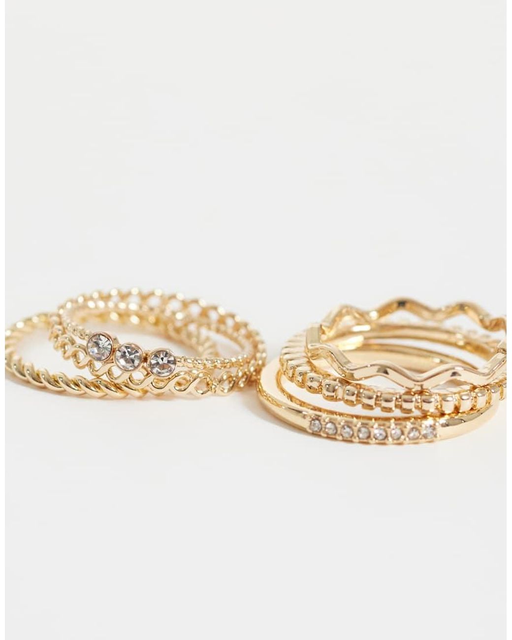 ASOS Gray Multi-pack Of Everyday Stacking Rings