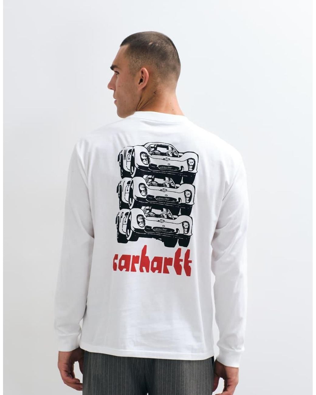 Carhartt White Framework Long Sleeve T-shirt for men