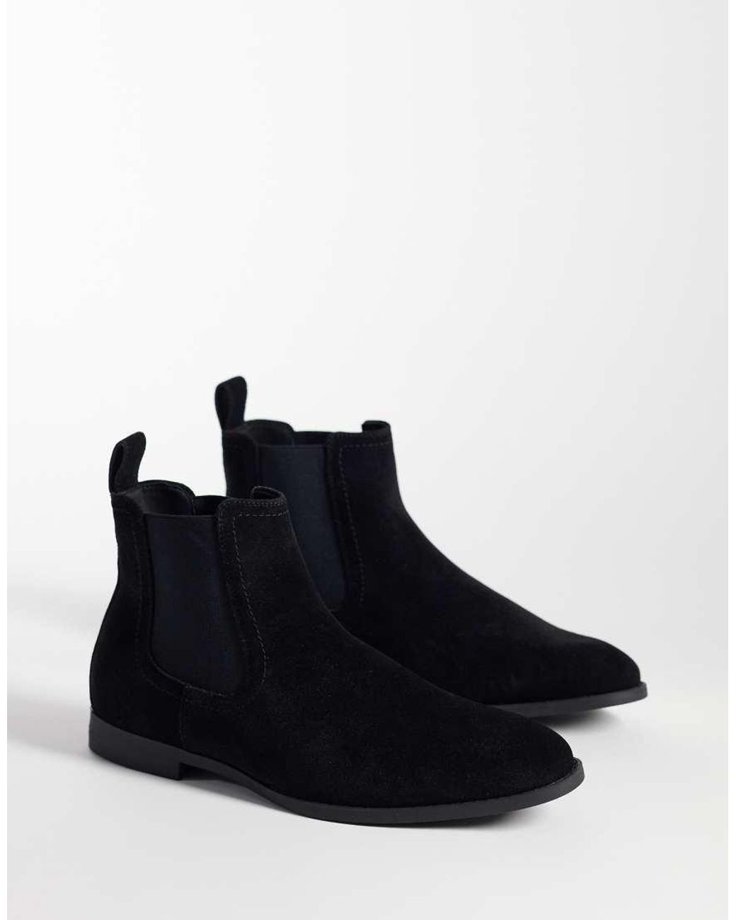 ASOS Black Chelsea Boots for men
