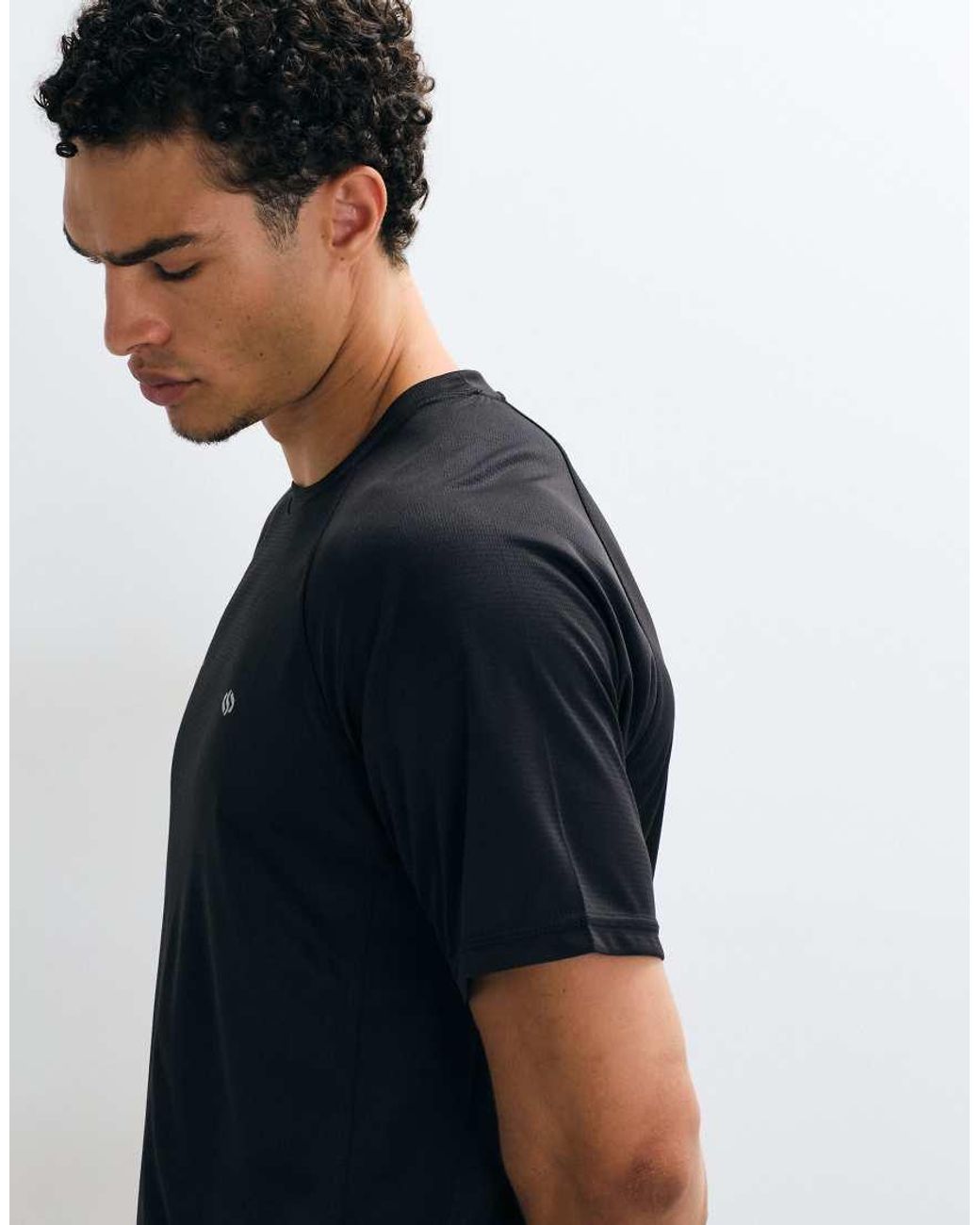 Jack & Jones Blue Sports Lightweight Mesh Training T-shirt for men