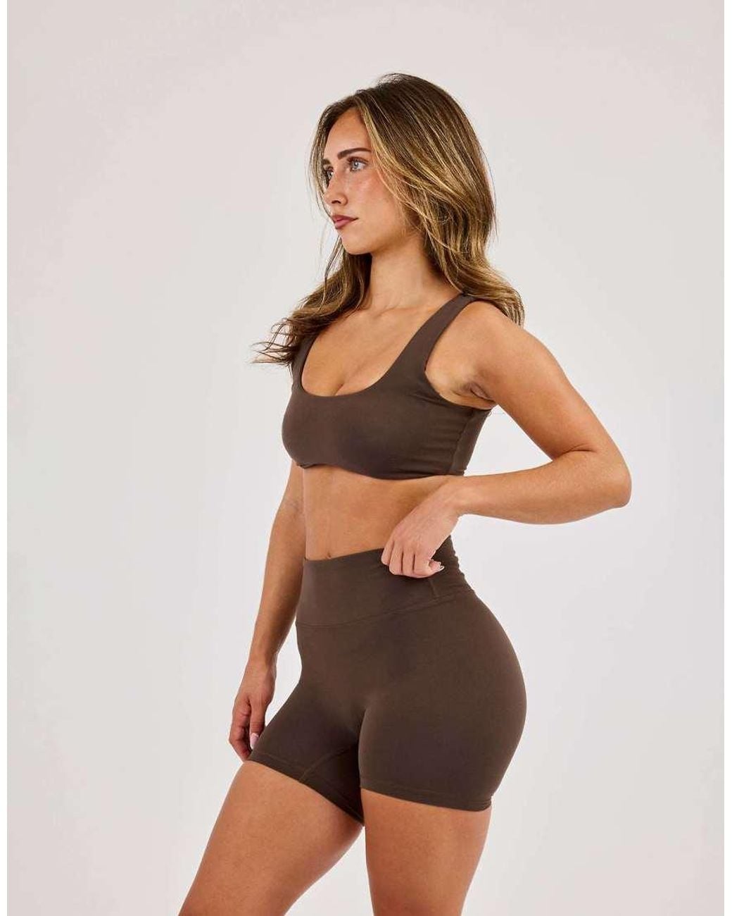 CERNUCCI Brown Classic Scoop Neck Bralet