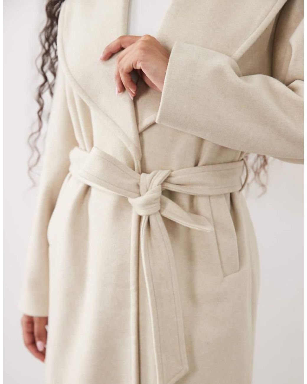 Vero Moda Natural Belted Maxi Formal Jacket
