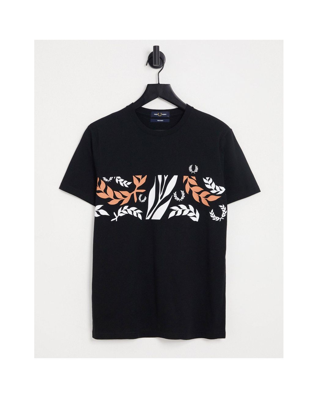 Fred Perry Cotton Reissues Archive Vine Graphic T-shirt in Black for Men |  Lyst
