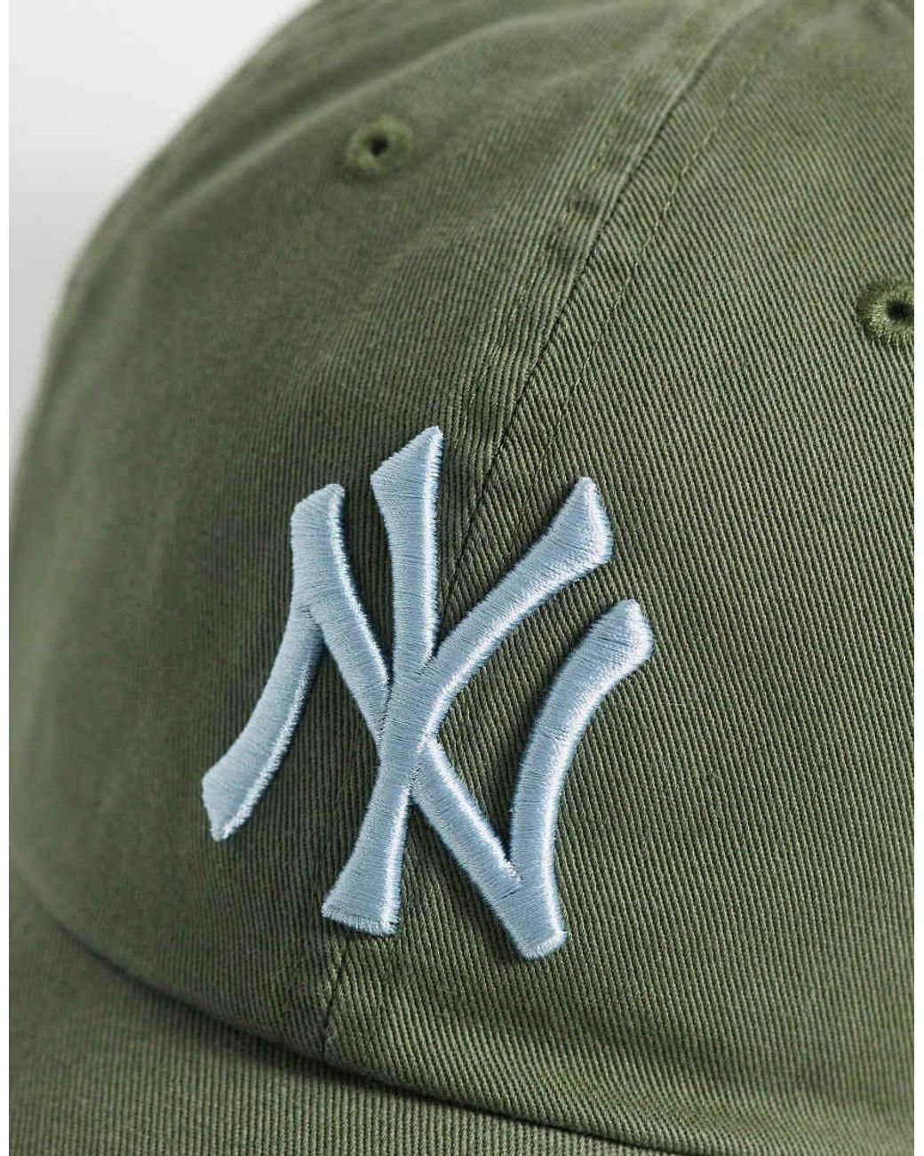 '47 Green Ny Yankees Contrast Logo Clean Up Cap
