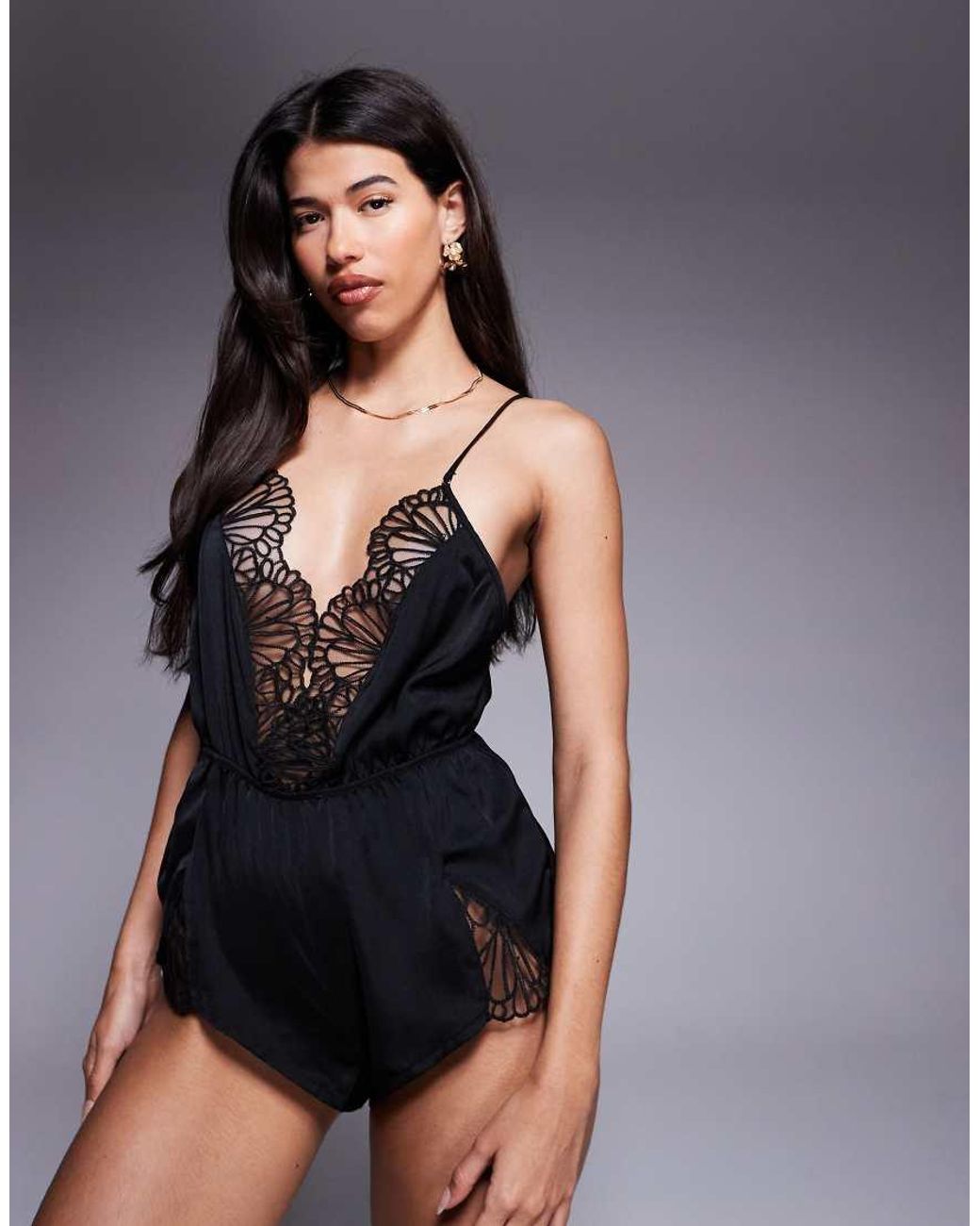 Bluebella Gray Genevieve Luxury Satin Teddy
