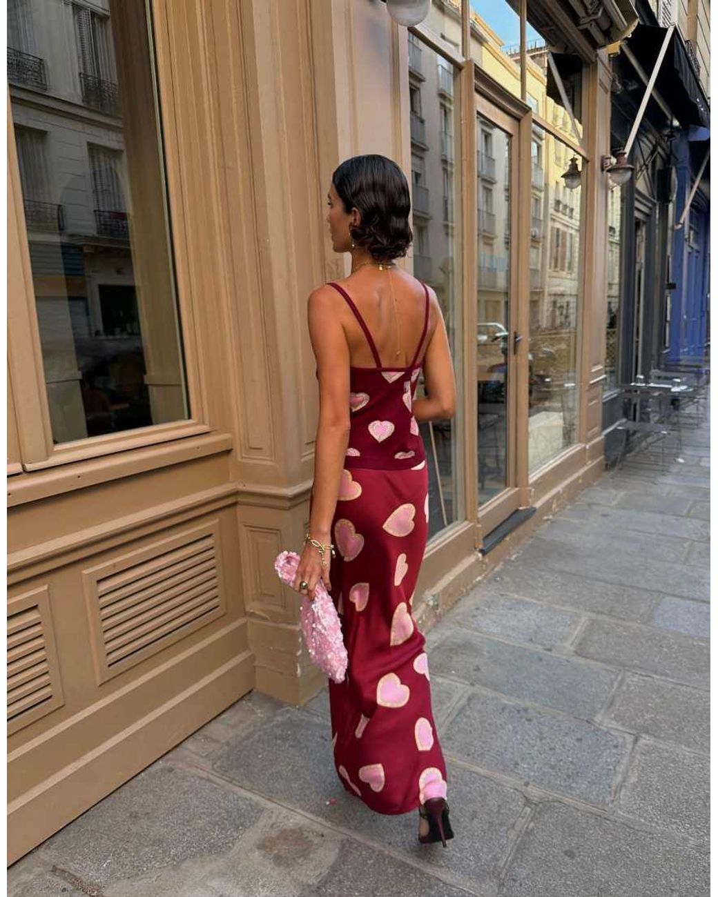 Never Fully Dressed Red Dorris Satin Regular Rise Maxi Skirt