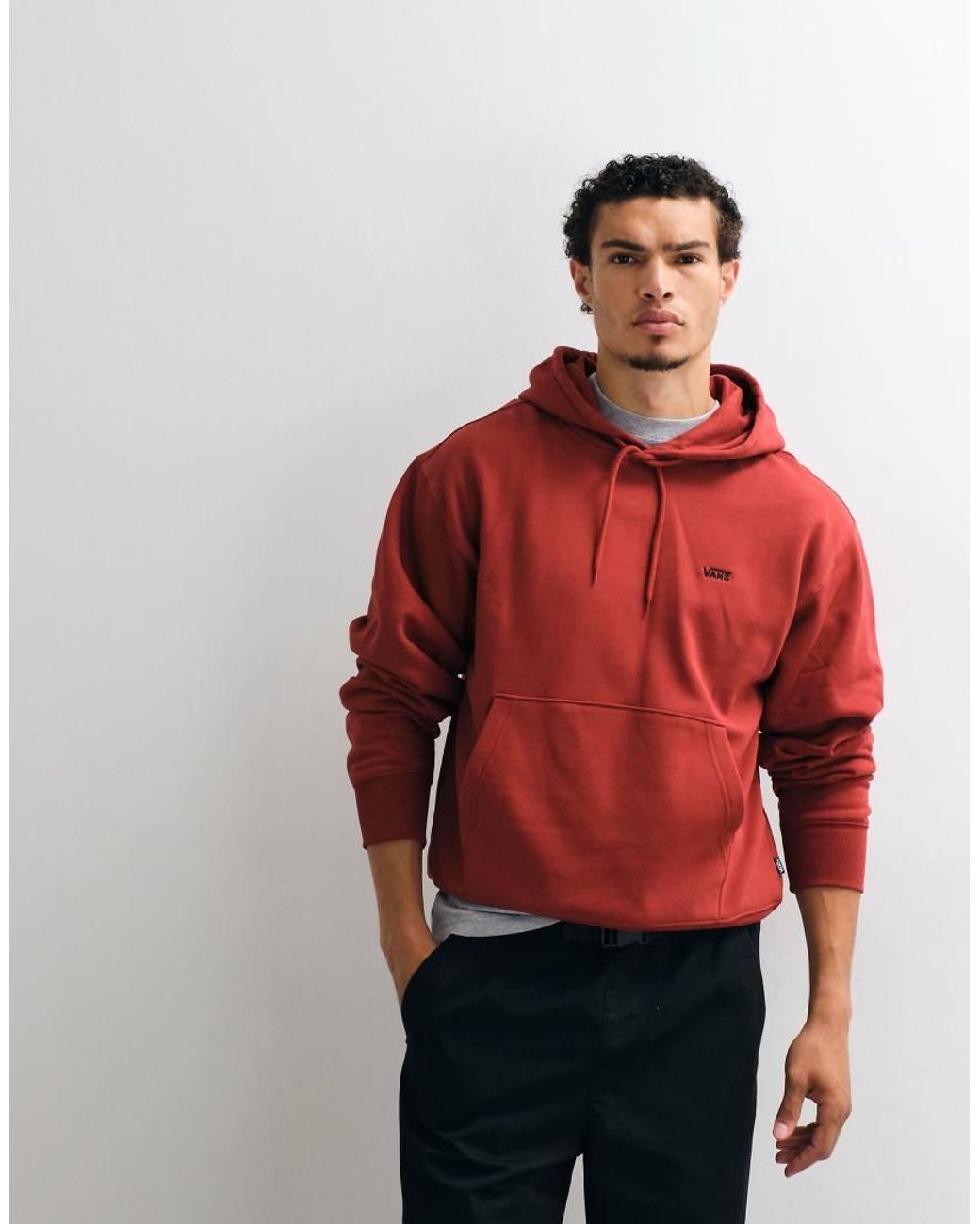 Vans Red Left Chest Ii Pullover Hoodie for men