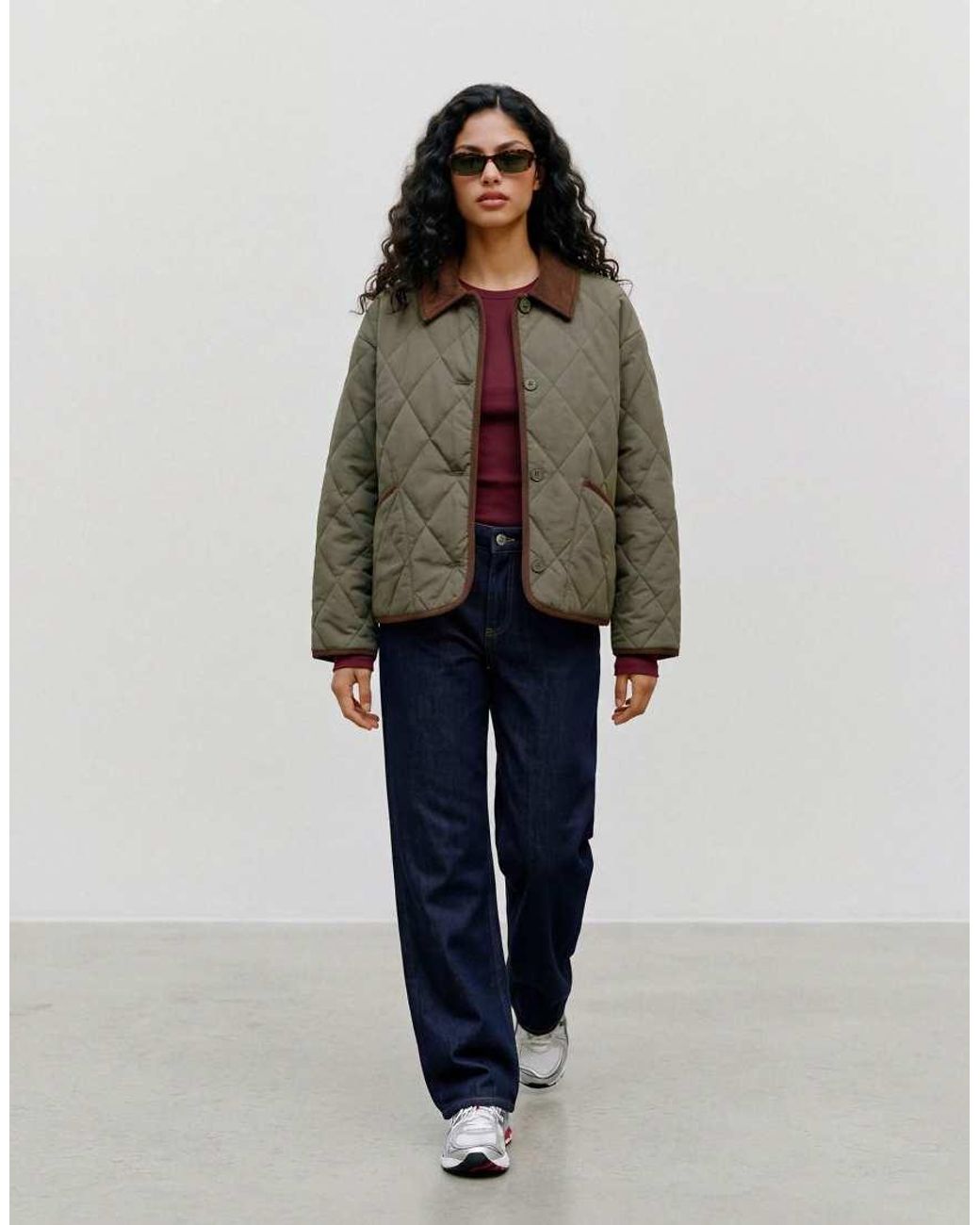 Vero Moda Brown Quilted Jacket