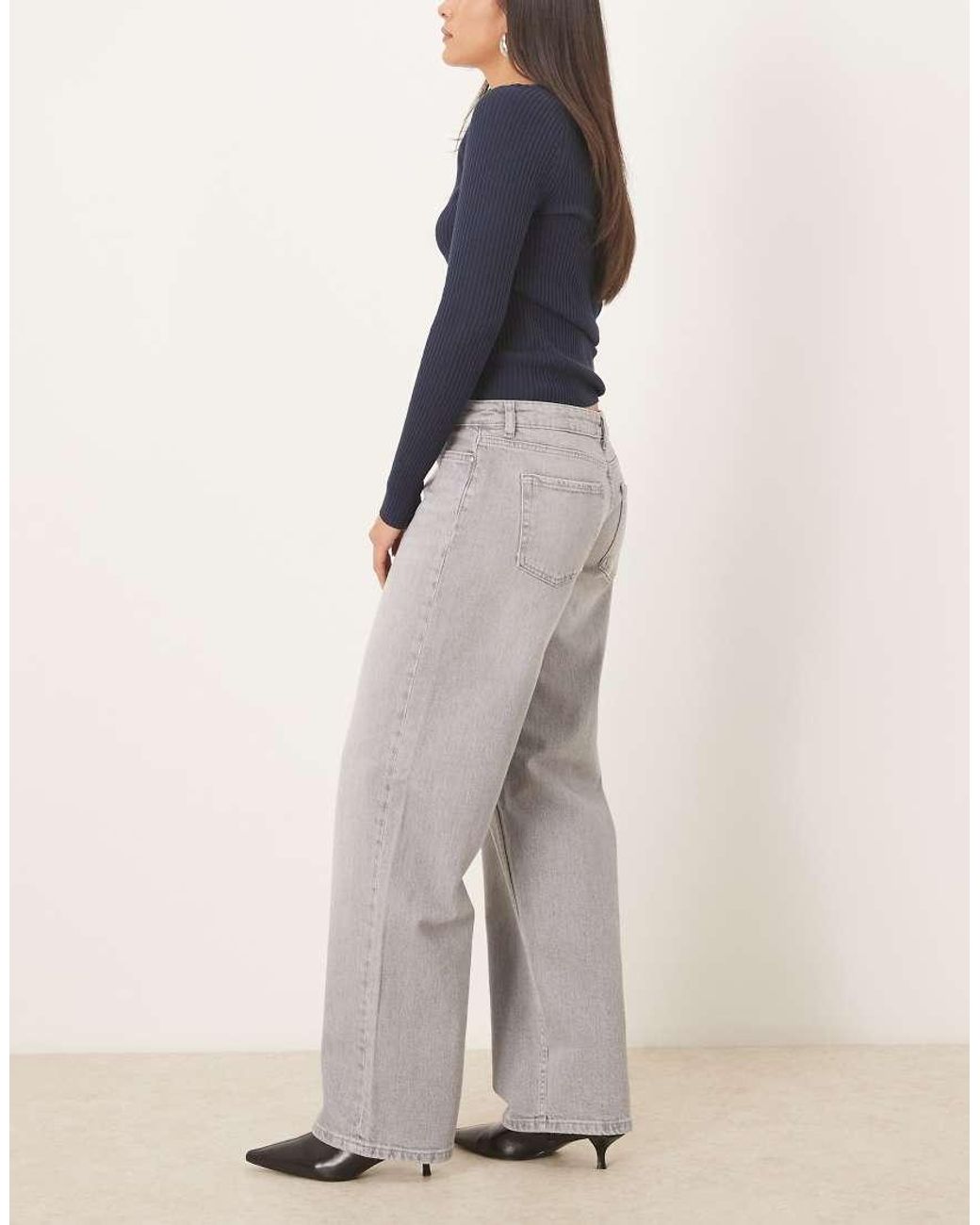 Jdy Blue Katie Low Waist Straight Leg Jeans