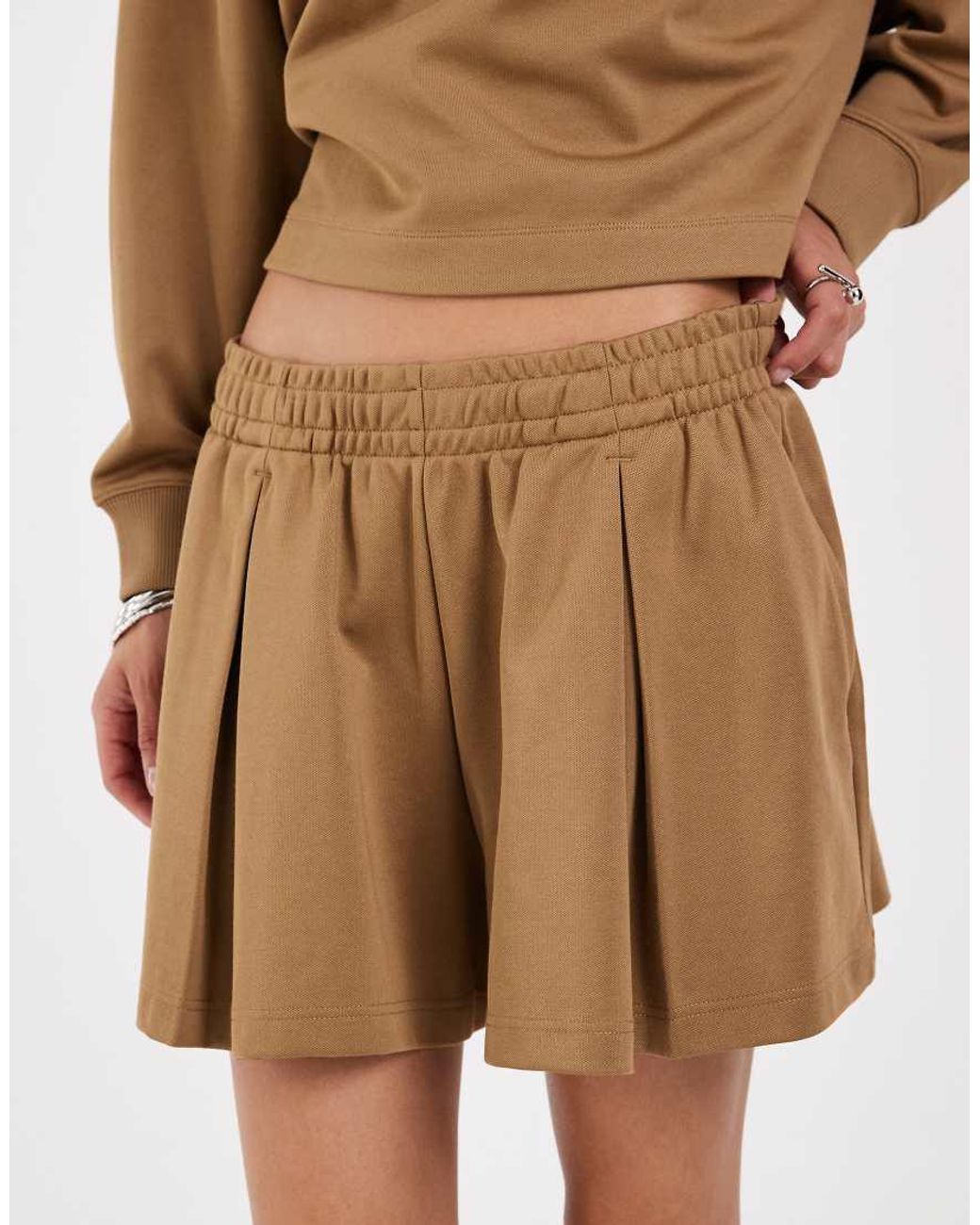 Lacoste Natural Co-Ord Drawstring Logo Shorts