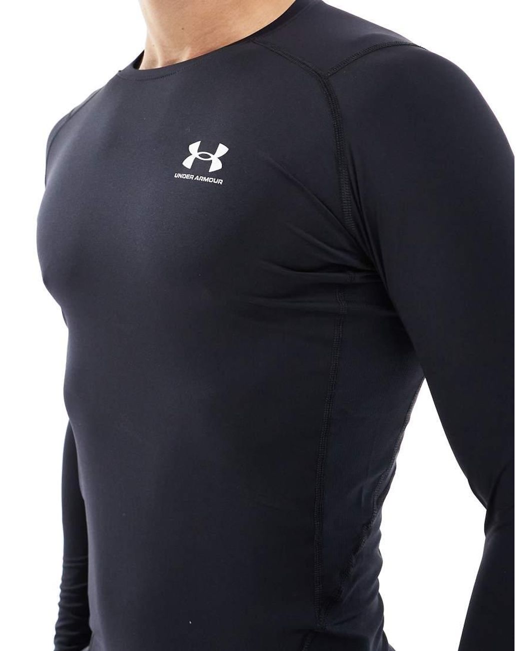Under Armour Black Heat Gear Compression Long Sleeve Top for men