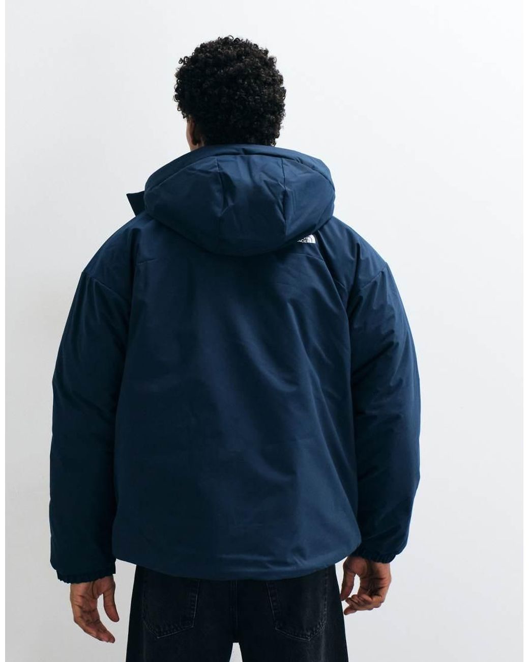The North Face Blue Oversized Puffer Jacket for men