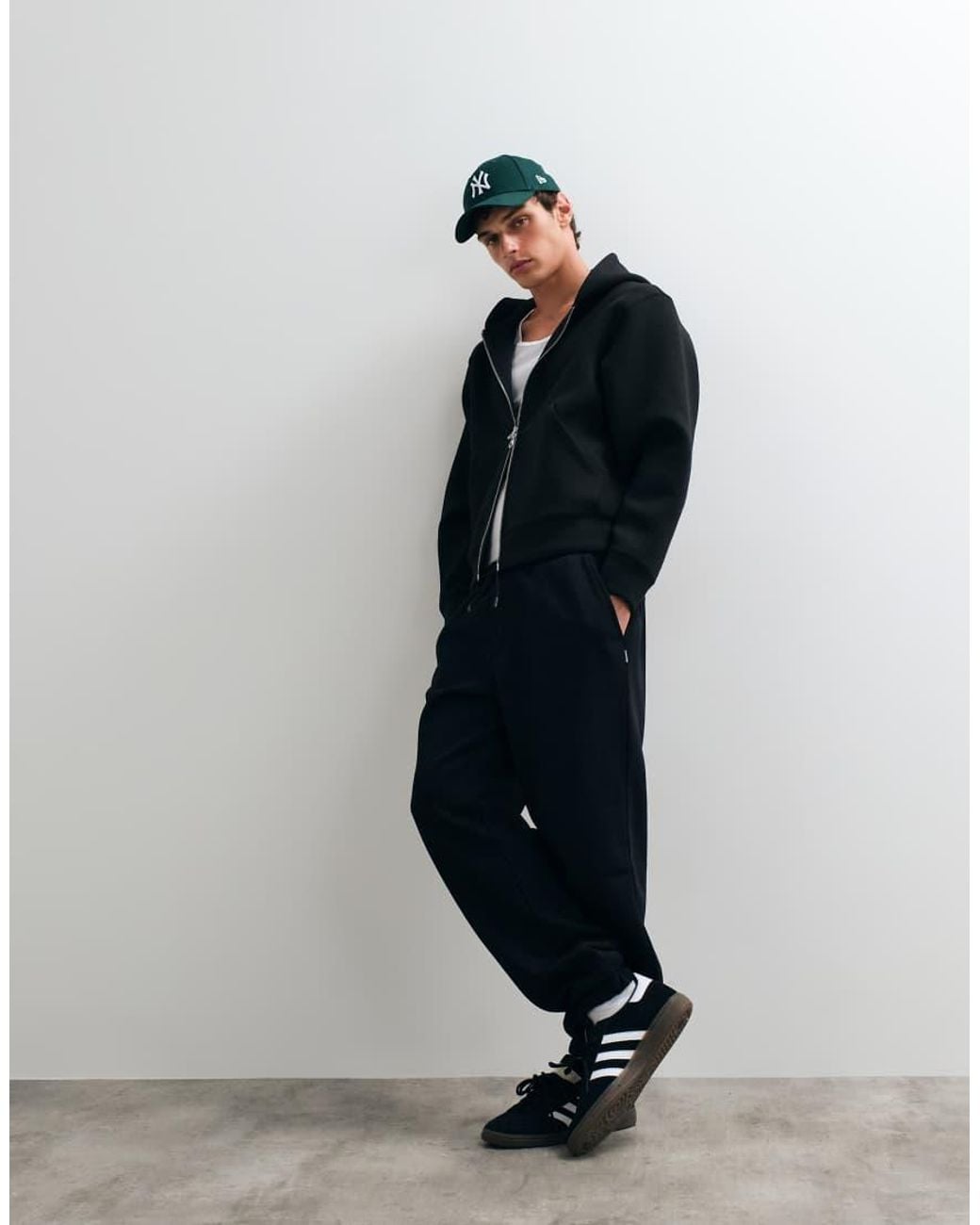 Jack & Jones Blue Wide Cuffed joggers for men