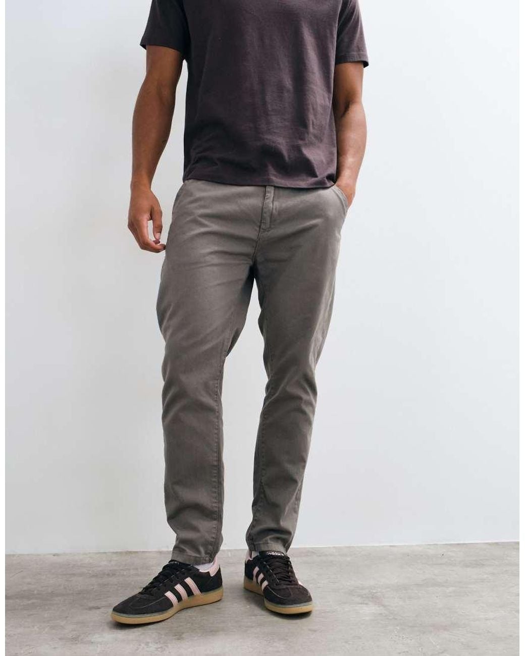 Brave Soul Blue Chino Trousers for men