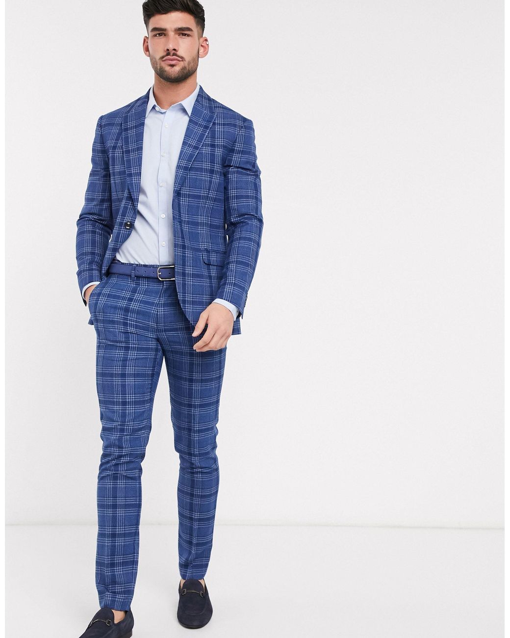 topman suits blue