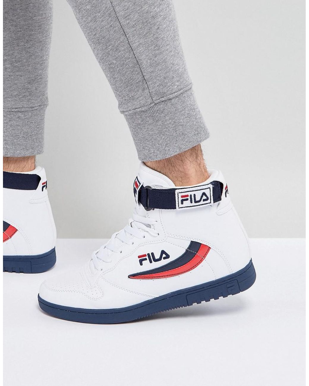 Fila Fila Fx-100 Mid Sneakers In White for Men | Lyst