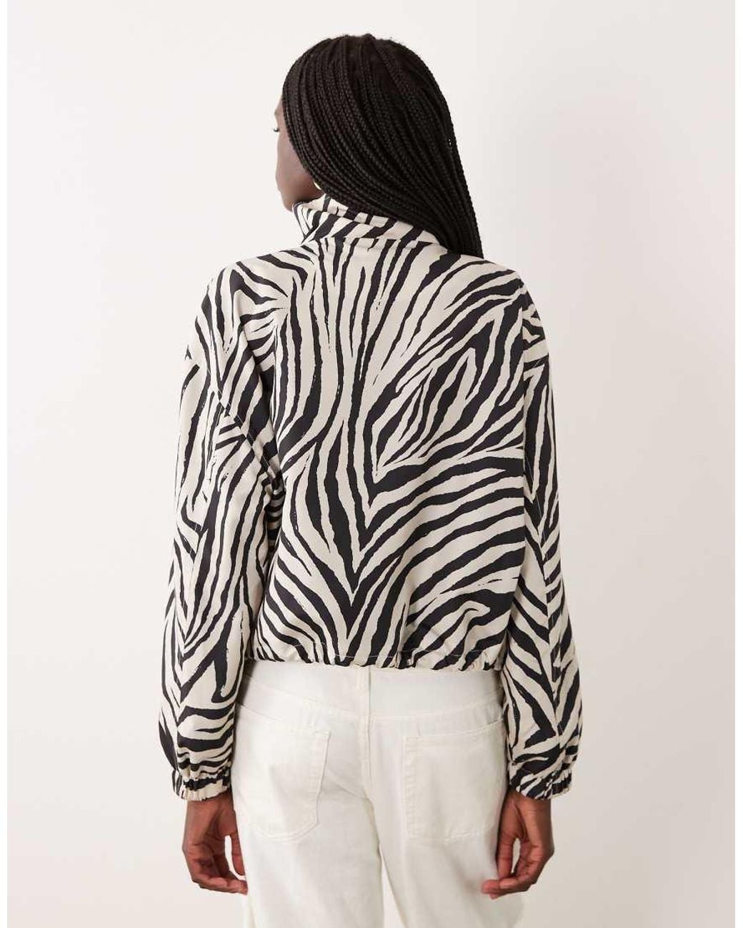 Miss Selfridge Multicolor Scallop Detail Windbreaker