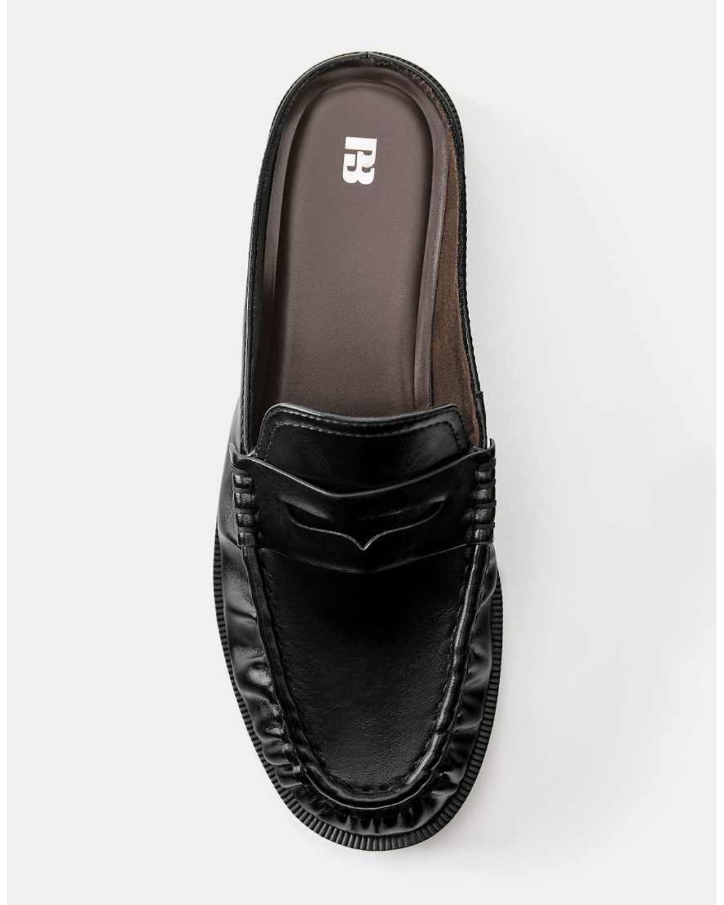 Pull&Bear White Gathered Loafers