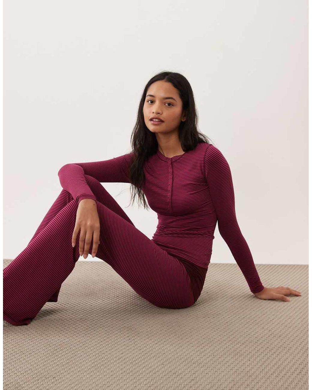 Cotton On Red Airy Soft Lounge Set
