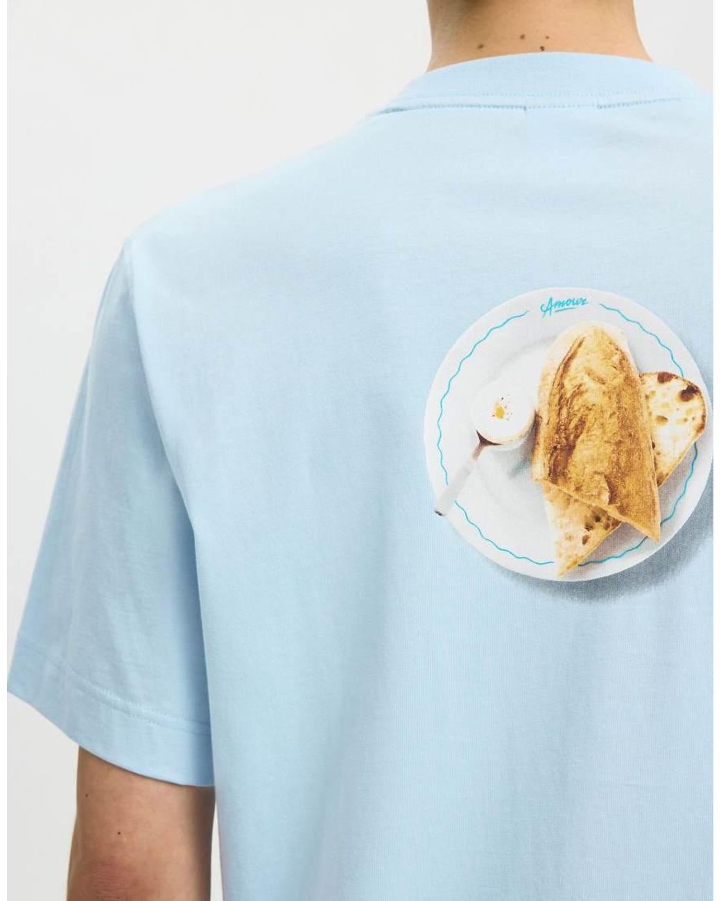 SELECTED Blue T-Shirt for men