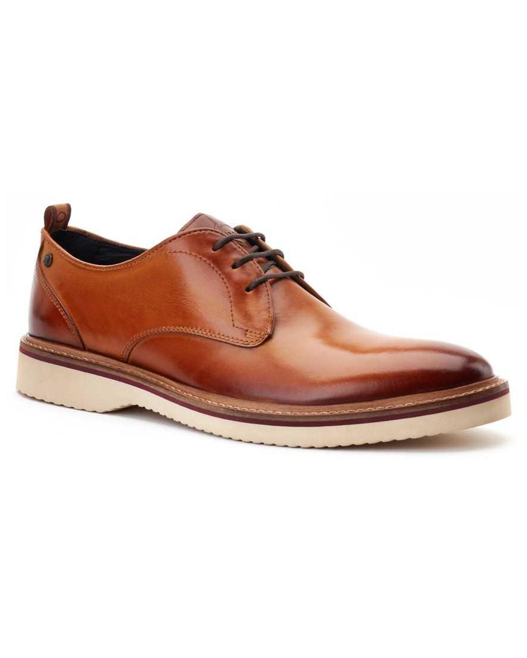 Base London Brown Woody Derby for men