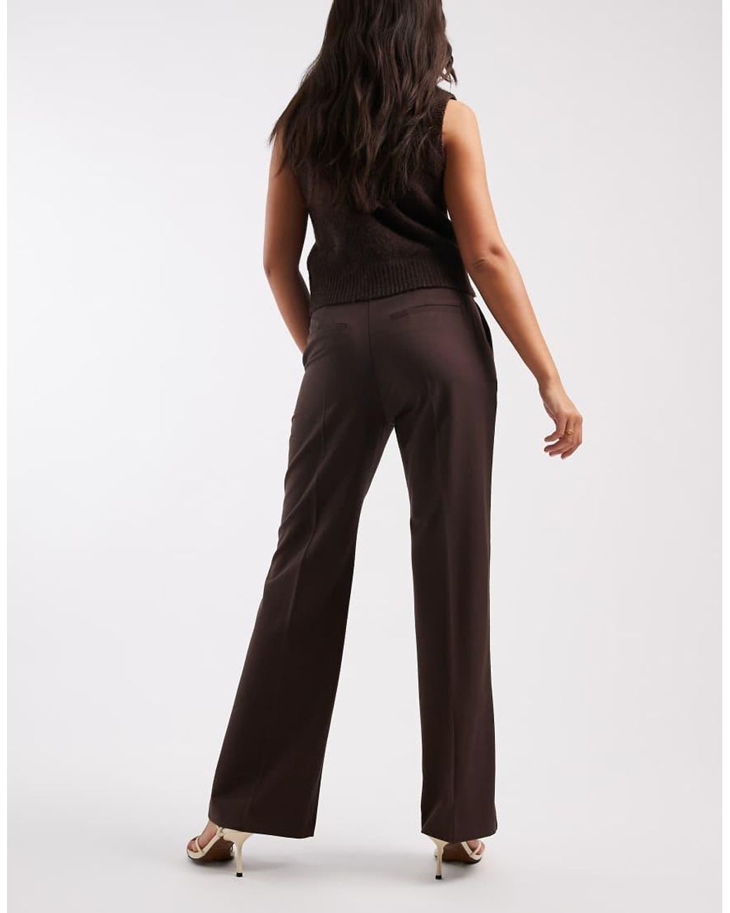 ASOS Black Tailored Relaxed Flare Trousers