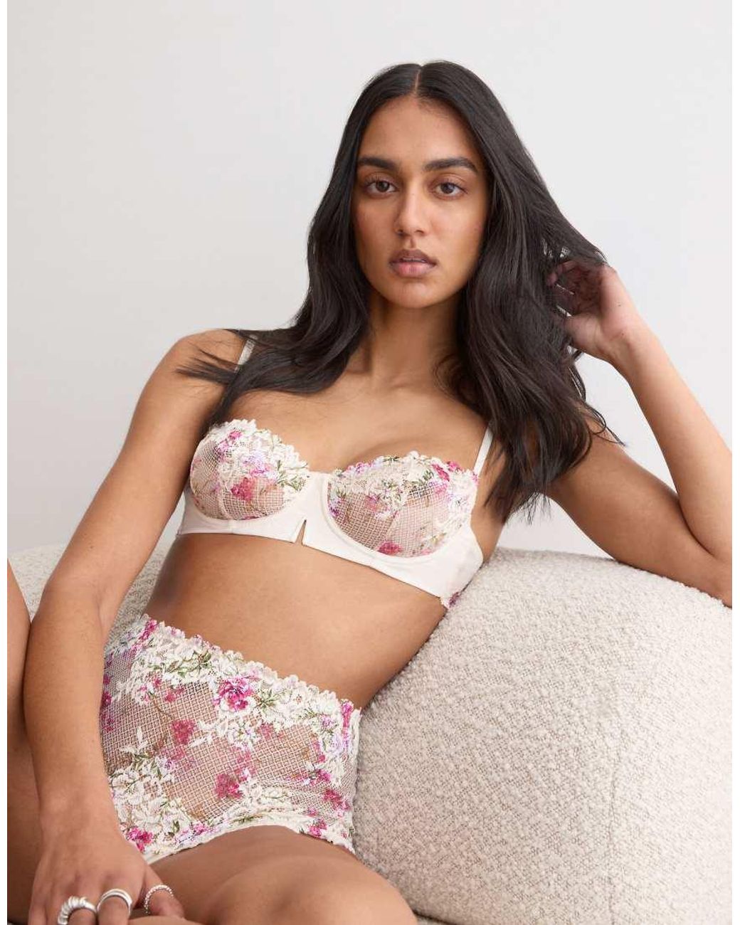 Intimissimi Brown Denise Stampa Pretty Flowers Bra