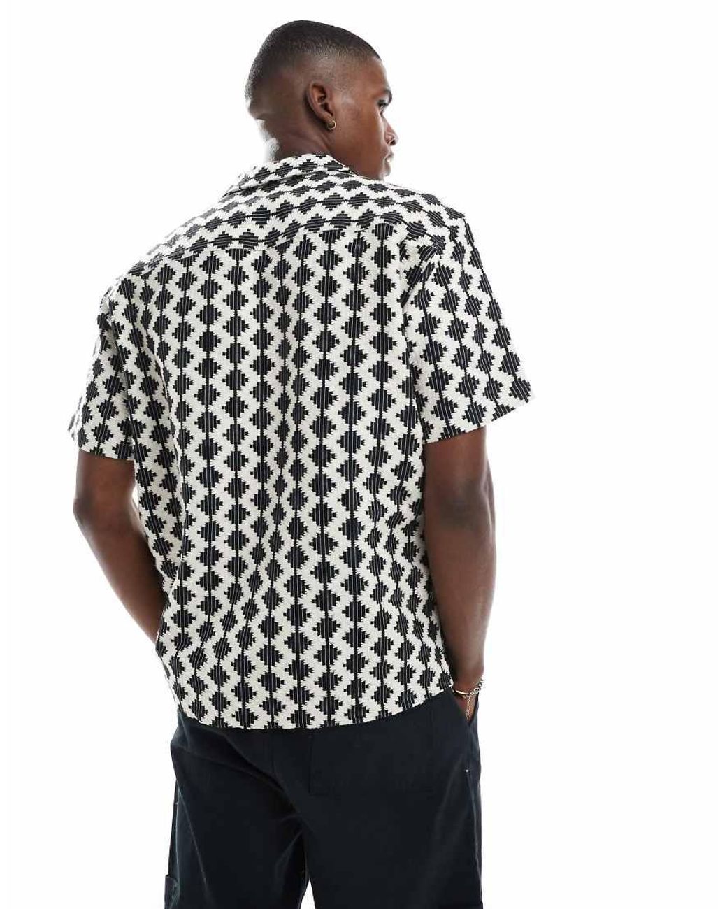 Jack & Jones Black Texture Shirt for men