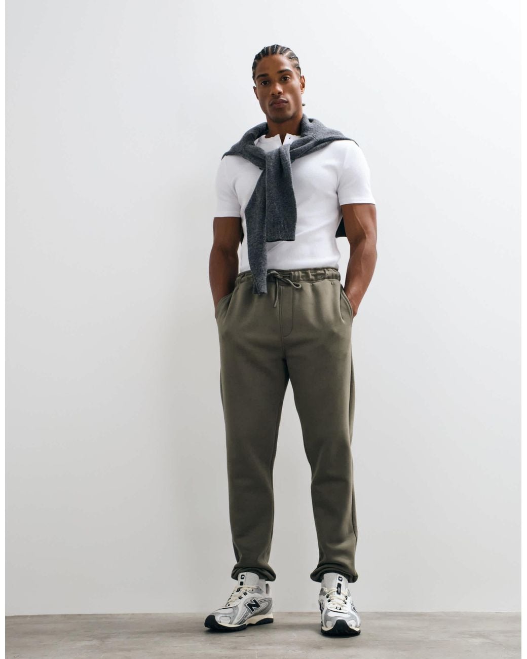 ASOS Gray Essentials Slim jogger for men